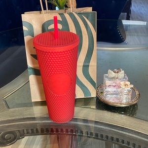 Starbucks Matte Red Studded Tumbler